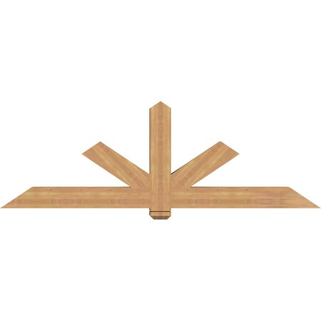 Ekena Millwork Kennewick Timber Gable Bracket, Western Red Cedar, 84"W x 28"H x 5 1/2"D x 5 1/2"F, 8/12 Pitch GBW084X28X0606KEN00SWR